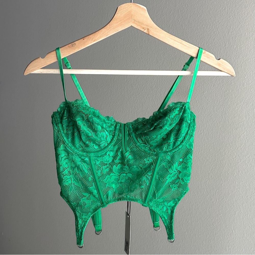 Glassons Emerald Lace Corset Top